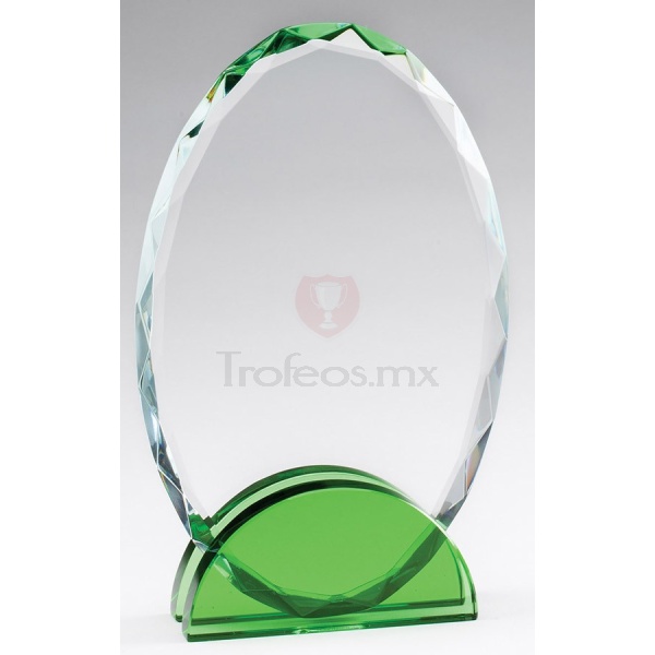 Presea de Cristal Doble Arco verde