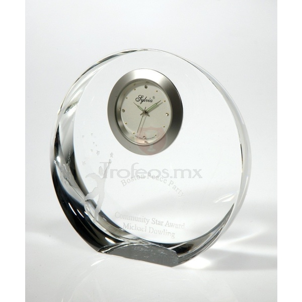 Presea de Cristal Reloj Corona