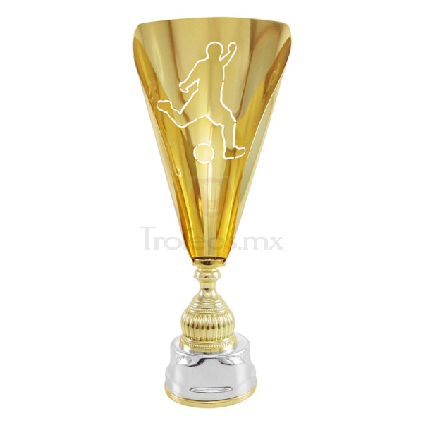 Presea Trofeo Dorado Soccer Laser